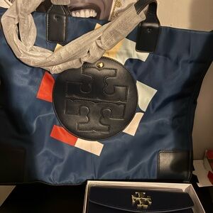 Fashion set  Navy and Multicolor Tote